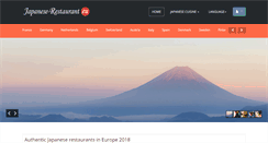 Desktop Screenshot of japanese-restaurant.eu